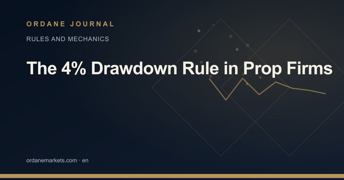 The 4% Drawdown Rule in Prop Firms. Ordane Journal.