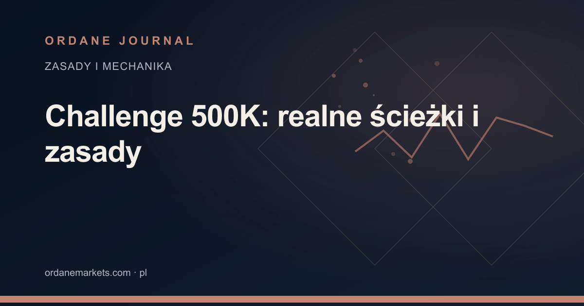 Challenge 500K: realne ścieżki i zasady. Ordane Journal.