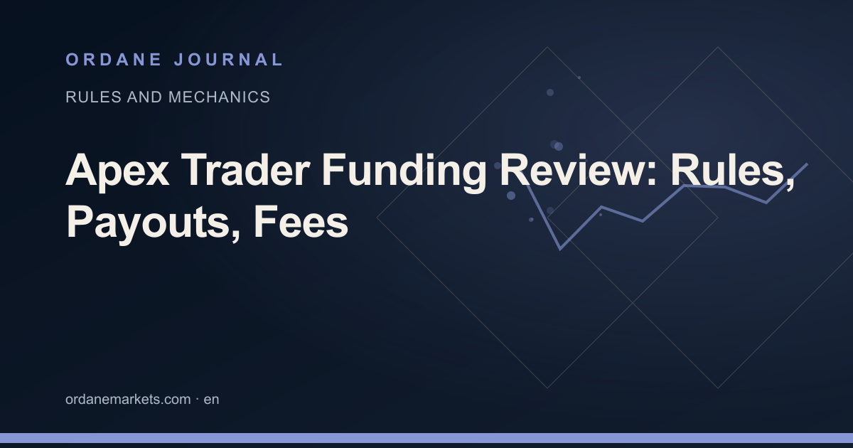 Apex Trader Funding Review: Rules, Payouts, Fees. Ordane Journal.