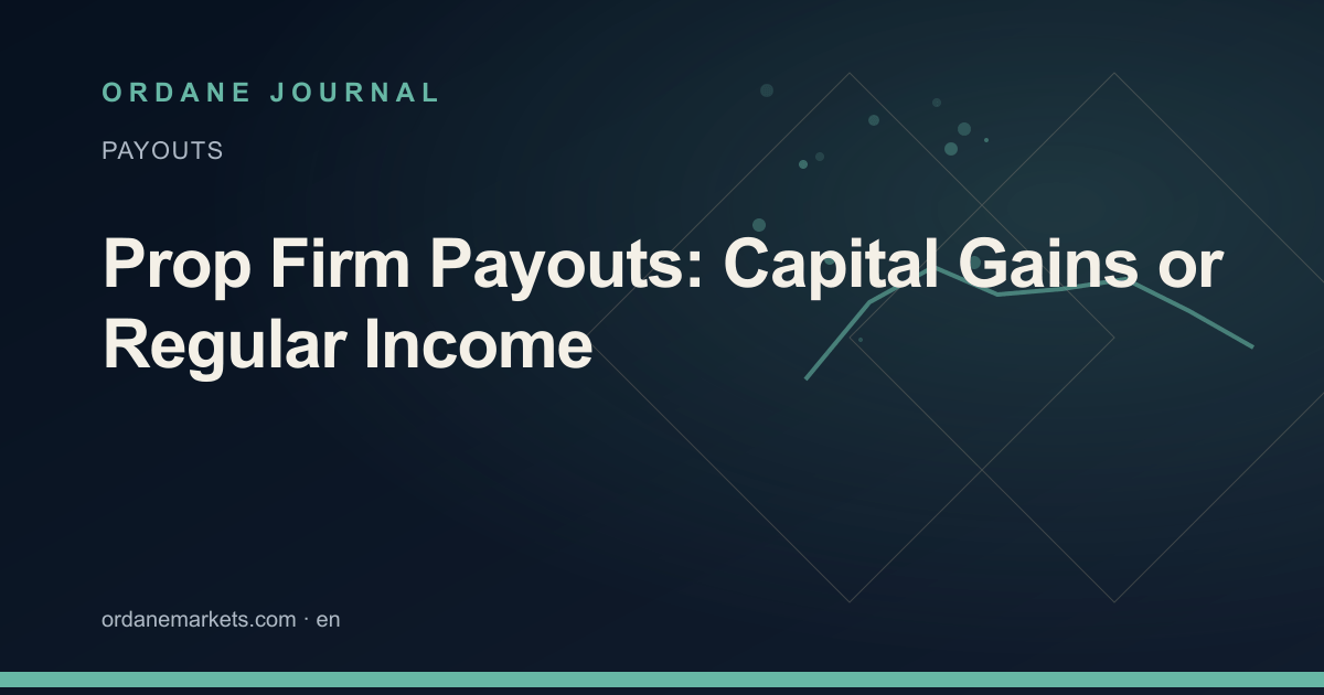 Prop Firm Payouts: Capital Gains or Regular Income. Ordane Journal.