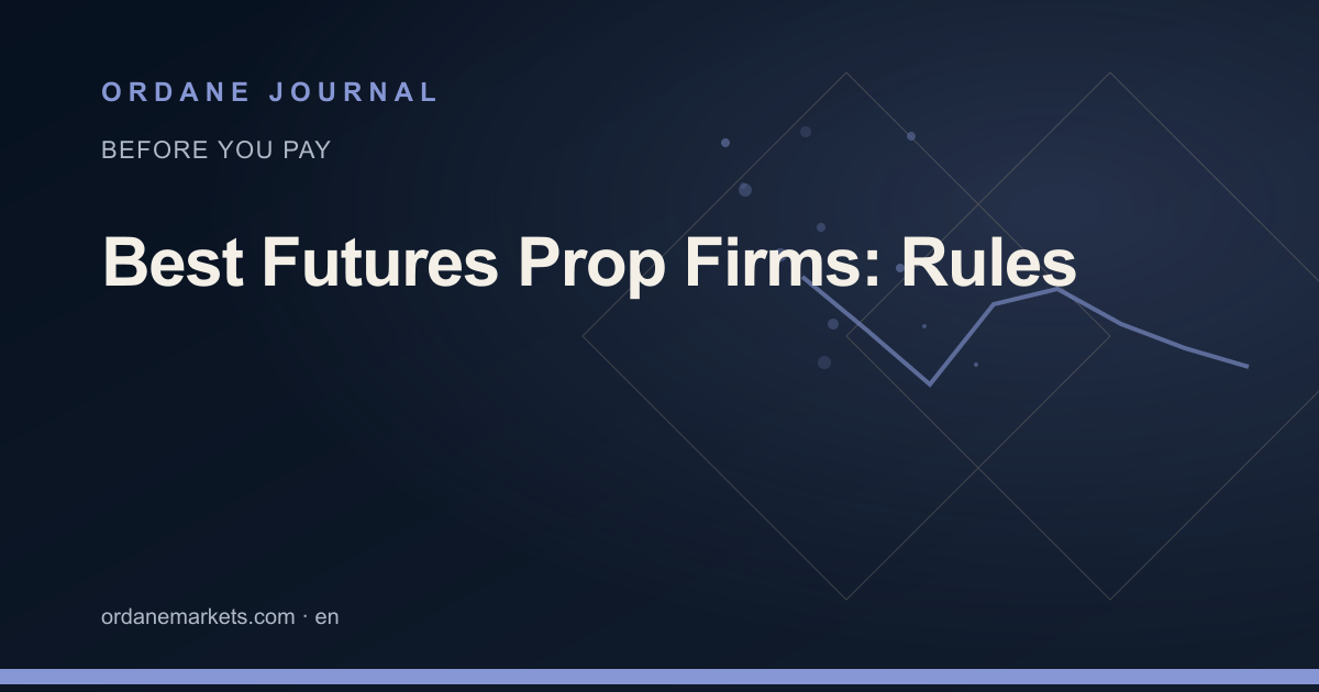 Best Futures Prop Firms: Rules. Ordane Journal.