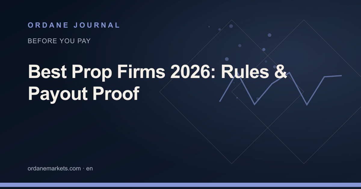 Best Prop Firms 2026: Rules & Payout Proof. Ordane Journal.