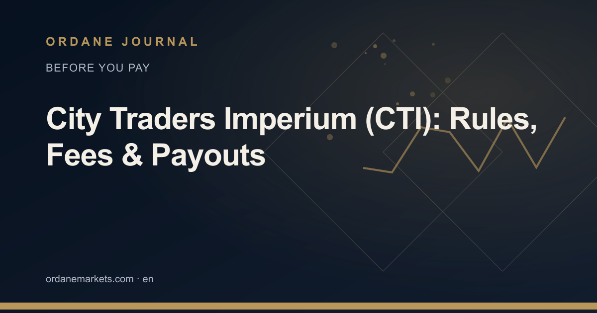 City Traders Imperium (CTI): Rules, Fees & Payouts. Ordane Journal.