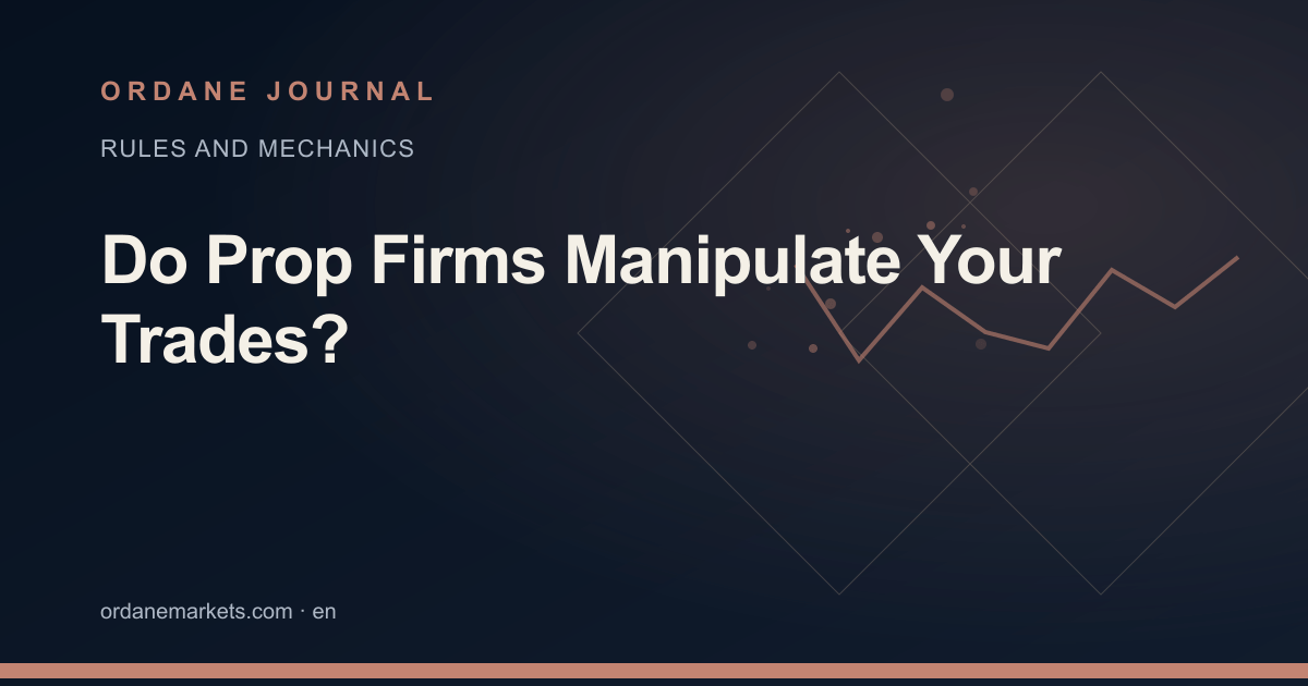 Do Prop Firms Manipulate Your Trades?. Ordane Journal.