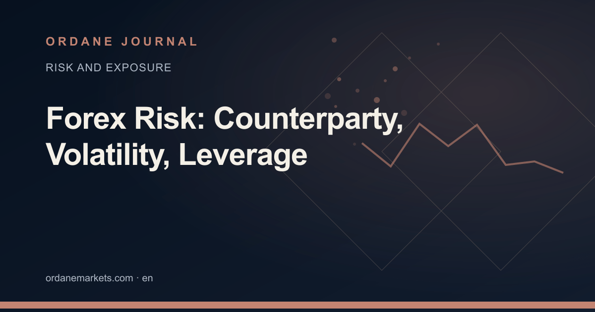 Forex Risk: Counterparty, Volatility, Leverage. Ordane Journal.