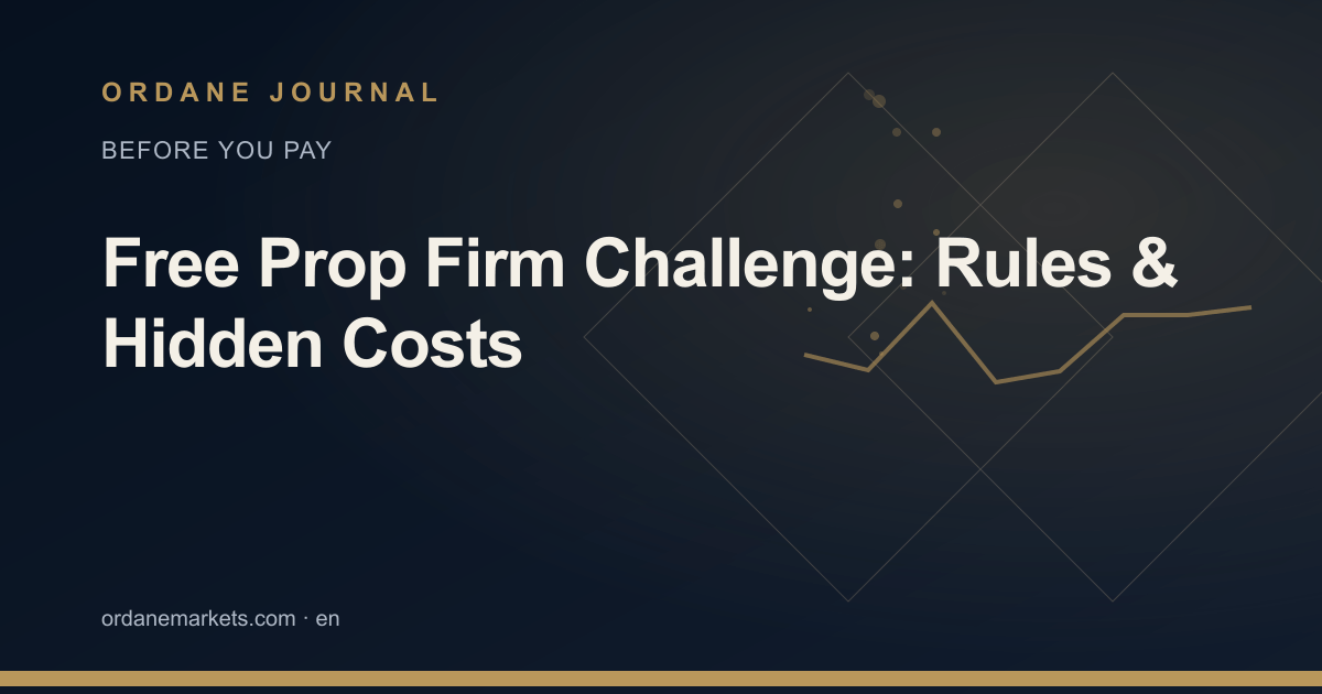 Free Prop Firm Challenge: Rules & Hidden Costs. Ordane Journal.