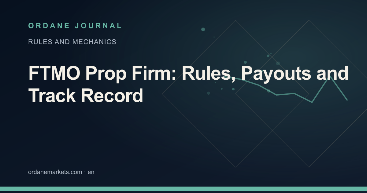 FTMO Prop Firm: Rules, Payouts and Track Record. Ordane Journal.