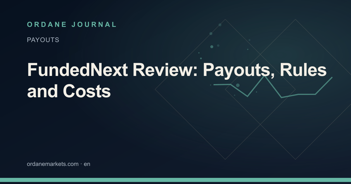 FundedNext Review: Payouts, Rules and Costs. Ordane Journal.