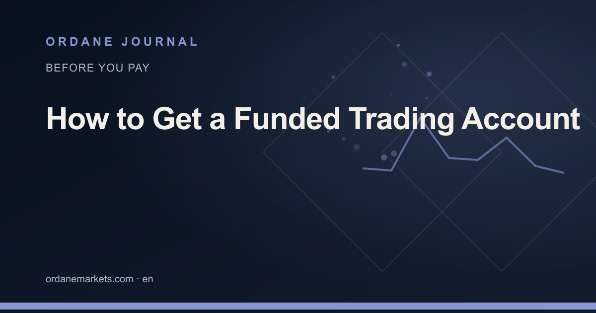 How to Get a Funded Trading Account. Ordane Journal.