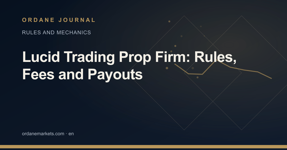 Lucid Trading Prop Firm: Rules, Fees and Payouts. Ordane Journal.