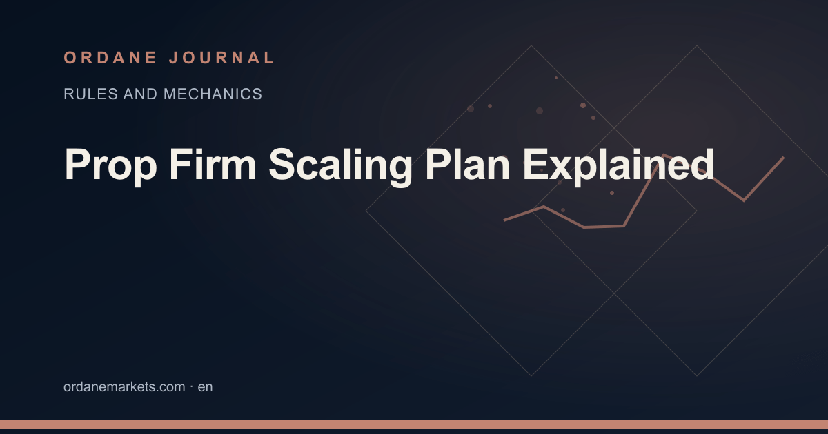 Prop Firm Scaling Plan Explained. Ordane Journal.