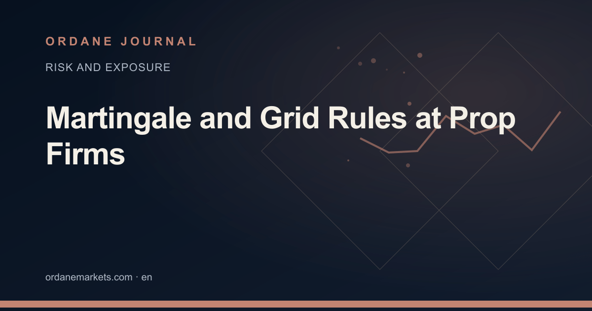 Martingale and Grid Rules at Prop Firms. Ordane Journal.