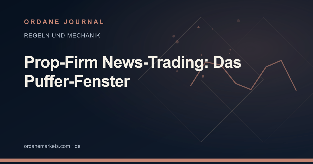 Prop-Firm News-Trading: Das Puffer-Fenster. Ordane Journal.