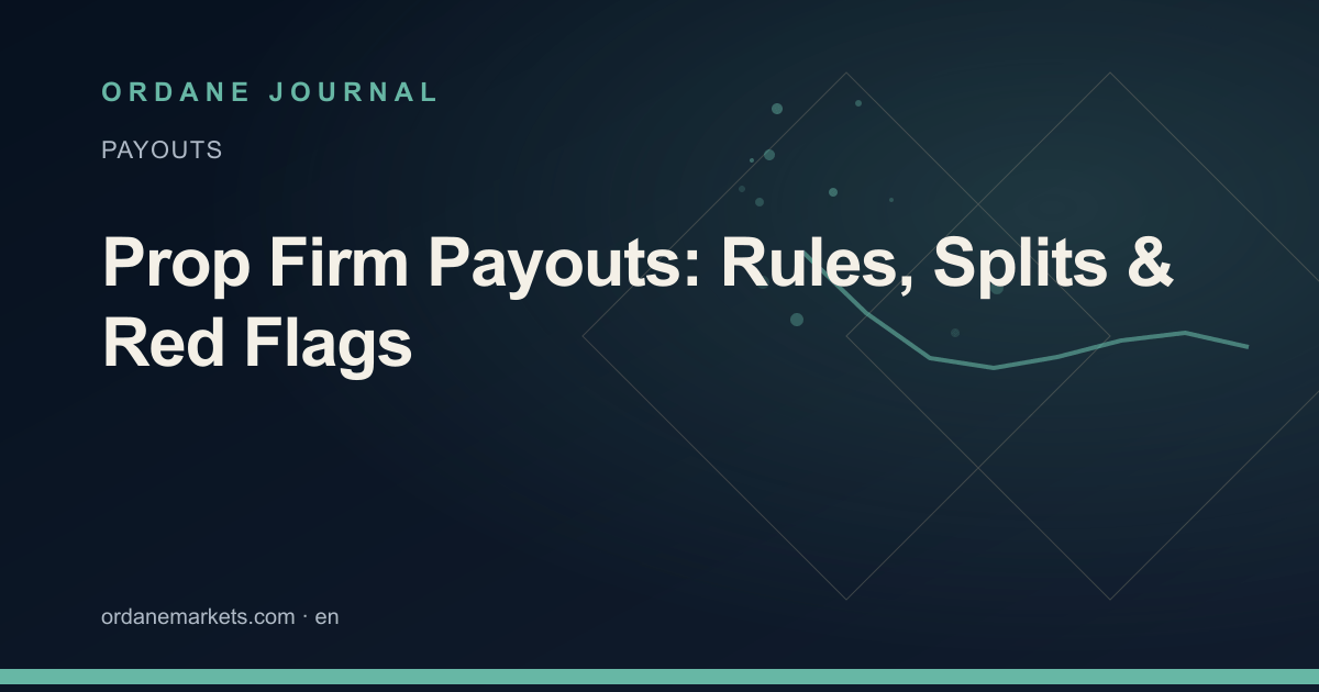 Prop Firm Payouts: Rules, Splits & Red Flags. Ordane Journal.