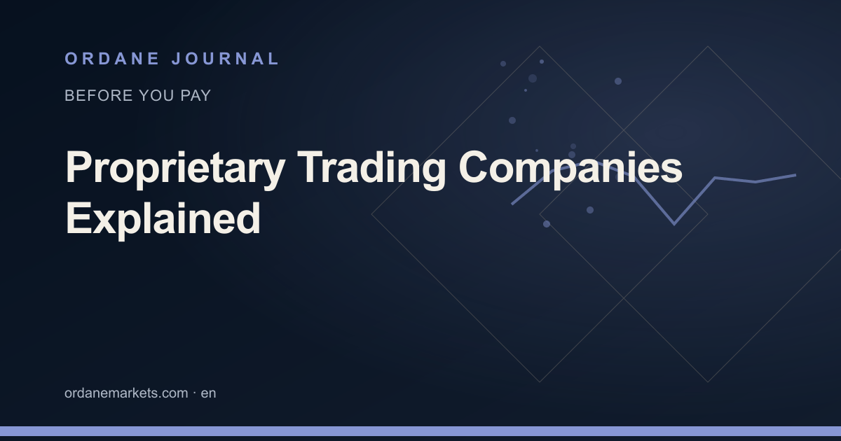 Proprietary Trading Companies Explained. Ordane Journal.