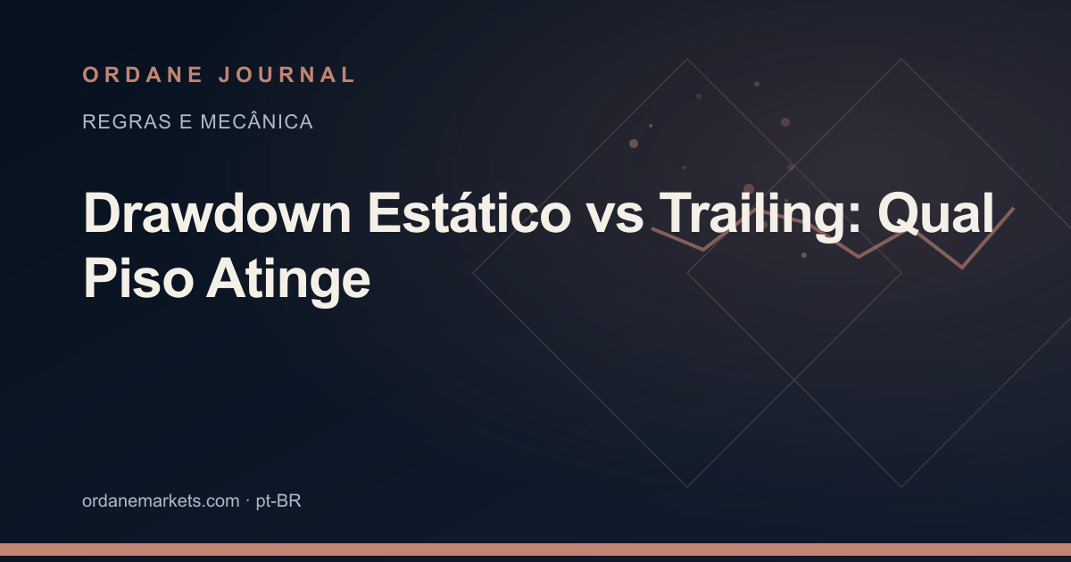 Drawdown Estático vs Trailing: Qual Piso Atinge. Ordane Journal.