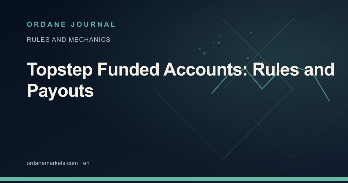 Topstep Funded Accounts: Rules and Payouts. Ordane Journal.