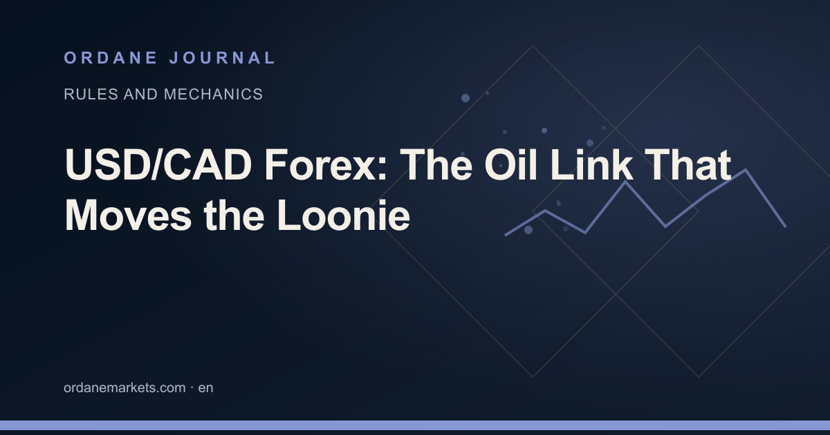 USD/CAD Forex: The Oil Link That Moves the Loonie. Ordane Journal.