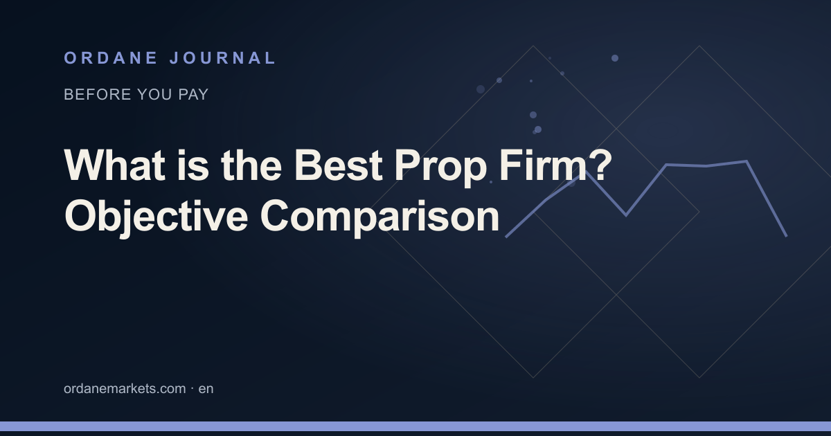 What is the Best Prop Firm? Objective Comparison. Ordane Journal.