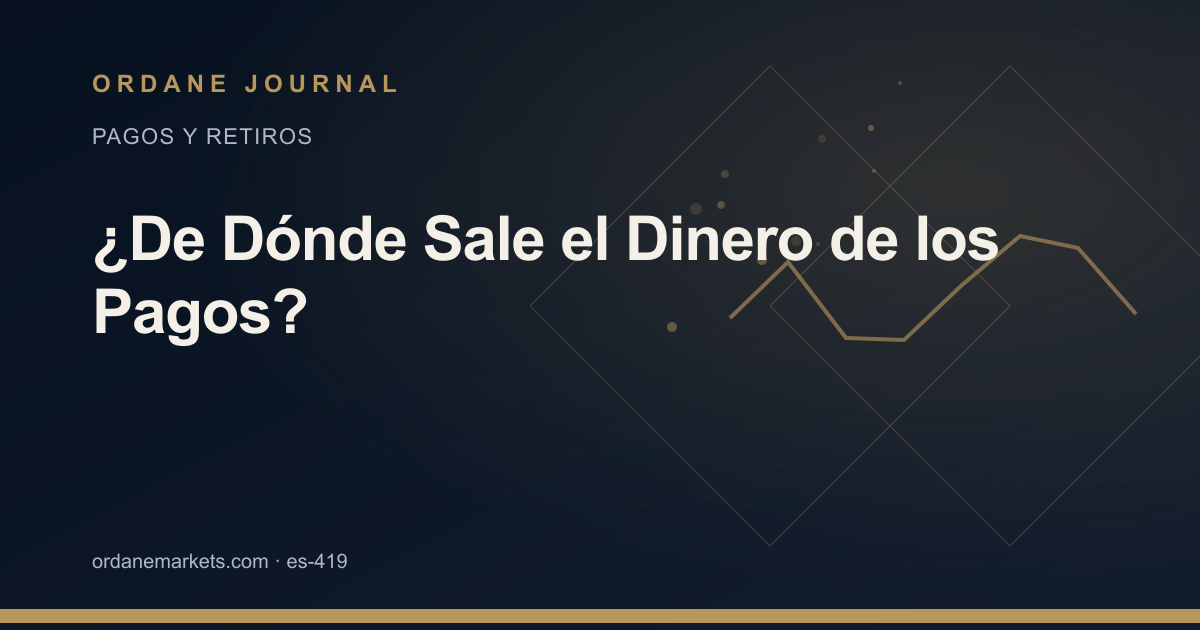 ¿De Dónde Sale el Dinero de los Pagos?. Ordane Journal.